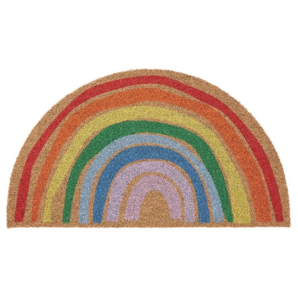 IKEA PILLEMARK Rainbow Door Mat Indoor Outdoor NEW NWT Colorful